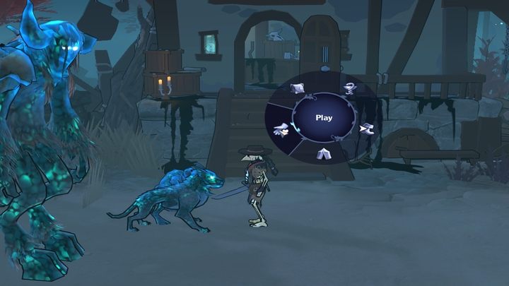 Komentarz: przy rozmowie z dowolnym oswojonym lub przyzwanym stworzeniem (sojusznikiem) możecie wybrać opcję Play - The Serpent Rogue: Trofea / Osiągnięcia - lista wszystkich - The Serpent Rogue - poradnik do gry