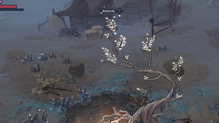 Komentarz: motyle złapiecie w Camp - przy Wishing Well, ale także w Wasteland i Church, latające przy błękitnych, świecących kwiatach - The Serpent Rogue: Trofea / Osiągnięcia - lista wszystkich - The Serpent Rogue - poradnik do gry