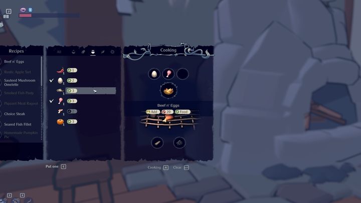 Poznacie także przepisy na dania, które od razu wypełnią od razu cały pasek, dlatego warto zbierać i magazynować składniki, nawet jeśli nie potrzebujecie ich w danej chwili - The Serpent Rogue: Pasek głodu i żywność - The Serpent Rogue - poradnik do gry