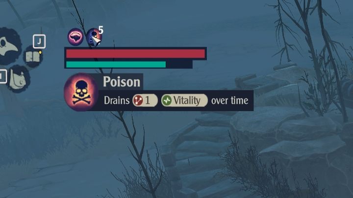 Zjedzenie surowego mięsa bądź ryby powoduje nadanie statusu zatrucia (Posion), chyba że posiadacie silny żołądek (Strong Stomach) - posiadają go liczne zwierzęta (transmutacja) - The Serpent Rogue: Pasek głodu i żywność - The Serpent Rogue - poradnik do gry