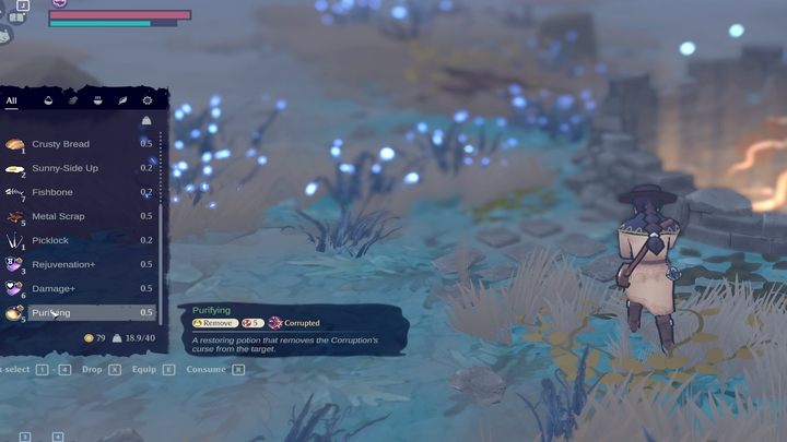 Możecie ją rozbić, by otrzymać 5 mikstur Purifying - The Serpent Rogue: Corruption i Purrification - The Serpent Rogue - poradnik do gry