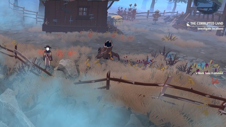 W lewym rogu lokacji Abandoned House, za pniem przy płocie - The Serpent Rogue: World Tomes - strony dziennika - The Serpent Rogue - poradnik do gry