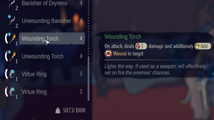 Znajdziecie wiele innych broni, które zamiast bezpośrednio ranić, mogą nadawać krzywdzące efekty - The Serpent Rogue: Podstawy walki - The Serpent Rogue - poradnik do gry