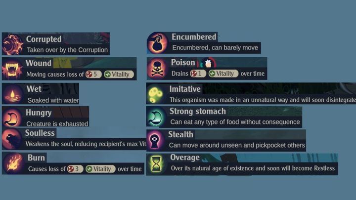 Przeciwnicy posiadający niewrażliwość na zmianę Statusu, nie mogą przyjąć na siebie debuffów - The Serpent Rogue: Statusy, niewrażliwości, debuffy - objaśnienie ikon - The Serpent Rogue - poradnik do gry