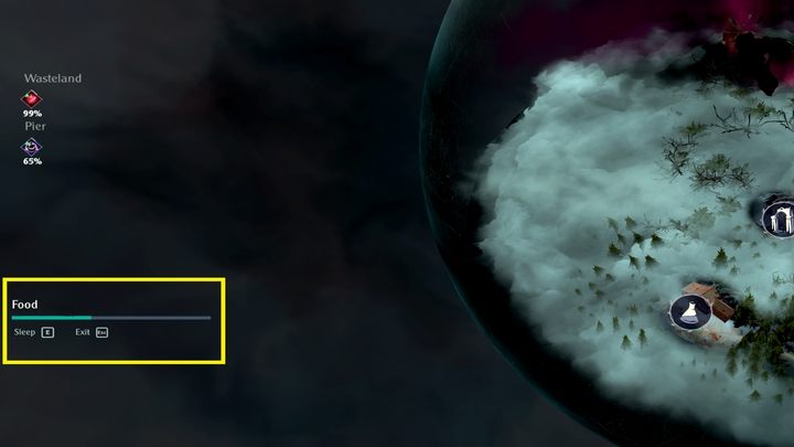 Założenie odpoczynku (Rest) ma na celu przeczekanie niesprzyjających akcji mających miejsce w określonych lokacjach - jak w lokacji Wasteland, Corruption Storm - The Serpent Rogue: Porady na start - The Serpent Rogue - poradnik do gry