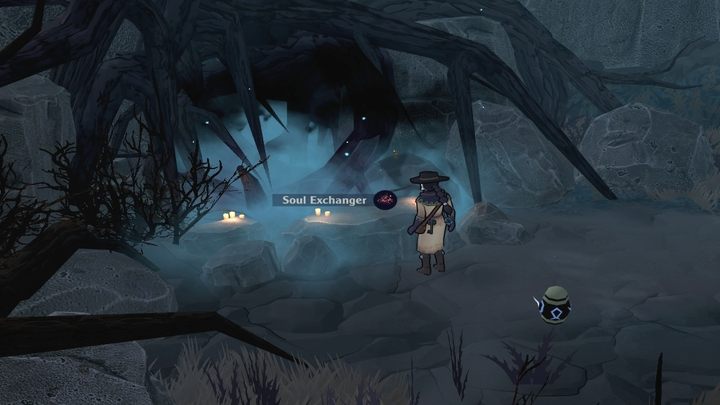 W lokacji Undertaker znajdziecie na południu ołtarz - przynieście tam Corrupted Ember (czerwono-czarny kamień, który czasami znajdziecie w Wasteland niszcząc pęcherze), by otrzymać w zamian Soul Eater - The Serpent Rogue: Lista materiałów i surowców - The Serpent Rogue - poradnik do gry