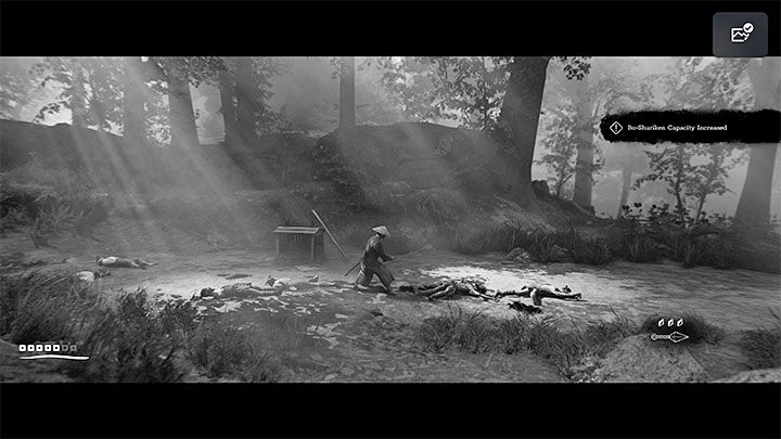 Ulepszenie to jest nagrodą za pokonanie pierwszej grupy bandytów na samym początku etapu - Trek to Yomi: Rozdział 2 - lista wszystkich sekretów i znajdziek - Trek to Yomi - poradnik do gry