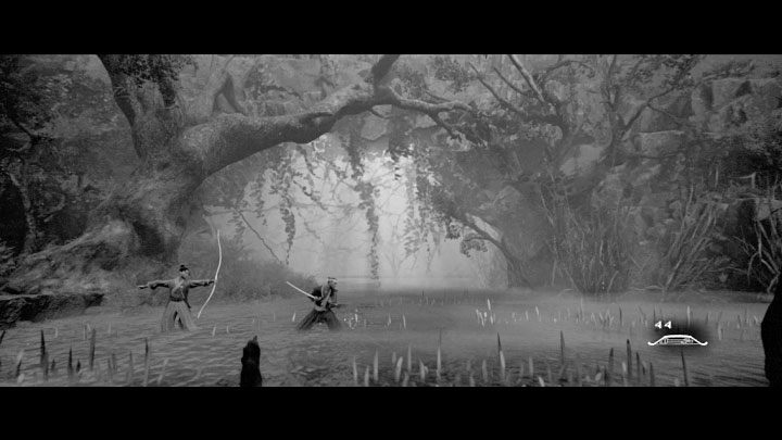 Udając się w prawo spotkacie pierwszego wrogo nastawionego samuraja i po krótkiej wymianie zdań dojdzie do walki - Trek to Yomi: Rozdział 4 - solucja, opis przejścia - Trek to Yomi - poradnik do gry