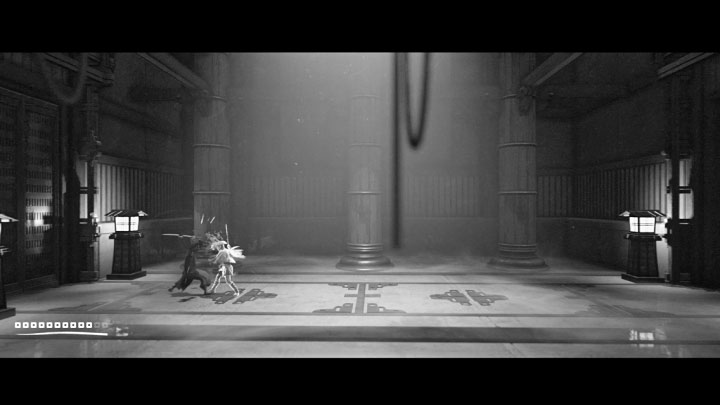 W nowej dużej sali spotkacie ducha bandyty - to pierwszy mężczyzna, którego zabiliście po rozpoczęciu wyprawy - Trek to Yomi: Rozdział 5 - solucja, opis przejścia - Trek to Yomi - poradnik do gry