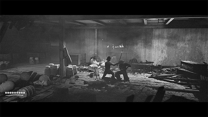 Powróćcie do drabiny i po zejściu na dół wykonajcie kilka kroków do przodu - Trek to Yomi: Rozdział 3 - solucja, opis przejścia - Trek to Yomi - poradnik do gry