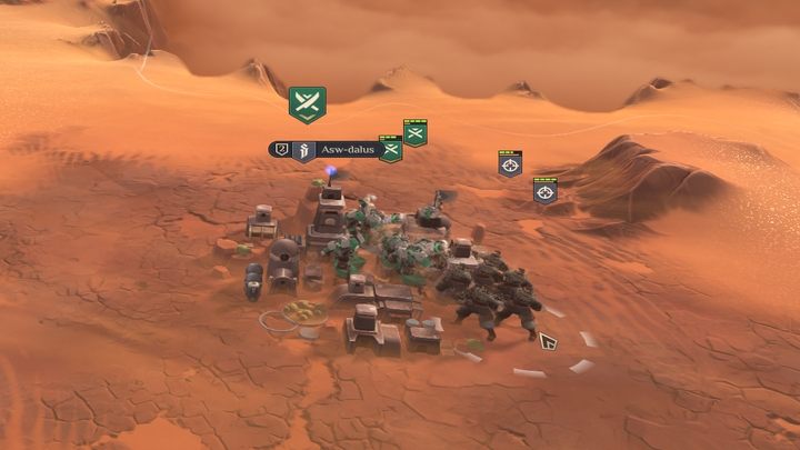 Kontrolujcie walczące jednostki - pomimo, że gra w większości skupia się na zarządzaniu zasobami i przemieszczaniu armii, jednostki walczą ze sobą bezpośrednio i sterowanie nimi w trakcie walki może mieć kluczowe znaczenie - Dune Spice Wars: Porady na start - Dune Spice Wars - poradnik do gry