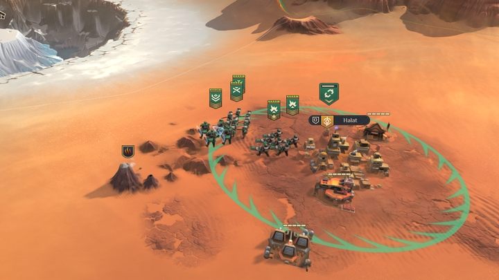 Operacje na wioskach są skuteczne tak długo, jak przebywa tam jedna armia - dostępne są różne metody obrony przed ofensywą na wioski - Dune Spice Wars: Porady na start - Dune Spice Wars - poradnik do gry