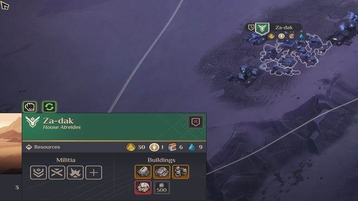 Podstawą obrony jest milicja - są to tanie jednostki niewykorzystujące dużo Siły roboczej ani Solari - Dune Spice Wars: Porady na start - Dune Spice Wars - poradnik do gry