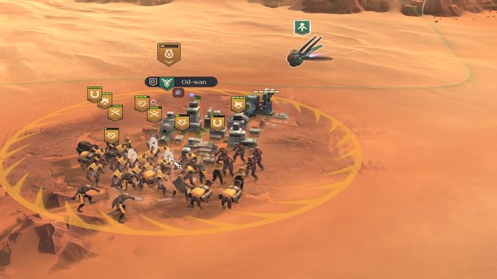Używajcie Ornitopterów - poza możliwością eksploracji i interakcji z odkrytymi punktami, mogą również śledzić wybraną jednostkę, wykrywać ukryte oddziały wroga, a w przypadku właściwych badań - także leczyć nieznacznie sojusznicze jednostki - Dune Spice Wars: Porady na start - Dune Spice Wars - poradnik do gry