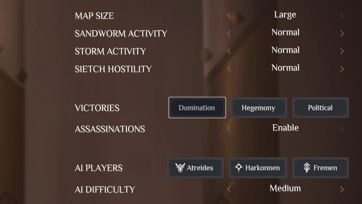 W Dune Spice Wars dostępne są trzy formy zwycięstwa - Dune Spice Wars: Warunki zwycięstwa -sposoby na zwycięstwo - Dune Spice Wars - poradnik do gry