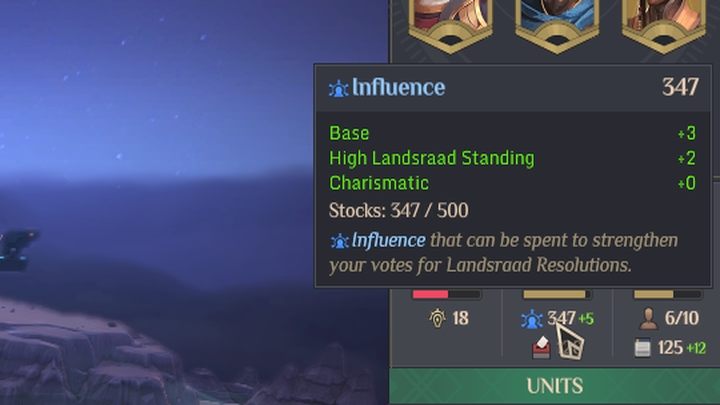 Wpływ pozwala Wam zwiększyć ilość głosów - 1 pkt - Dune Spice Wars: Głosy i Wpływy - Dune Spice Wars - poradnik do gry