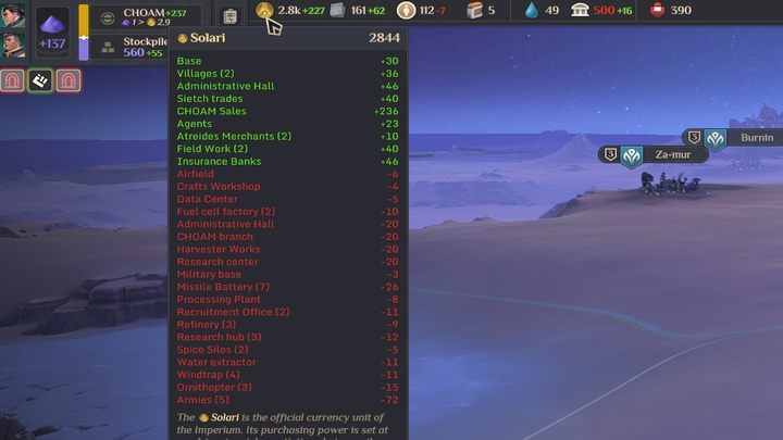 Solari to główna waluta w grze - Dune Spice Wars: Solari - Dune Spice Wars - poradnik do gry
