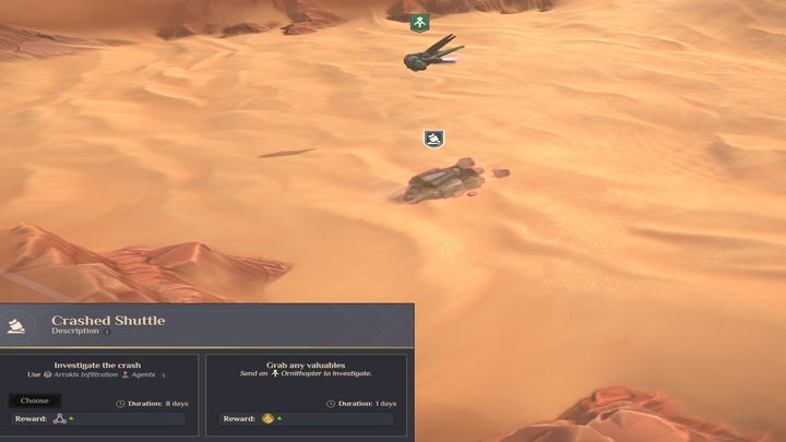 Badanie interesujących miejsc może także dostarczyć sporo Solari. - Dune Spice Wars: Solari - Dune Spice Wars - poradnik do gry