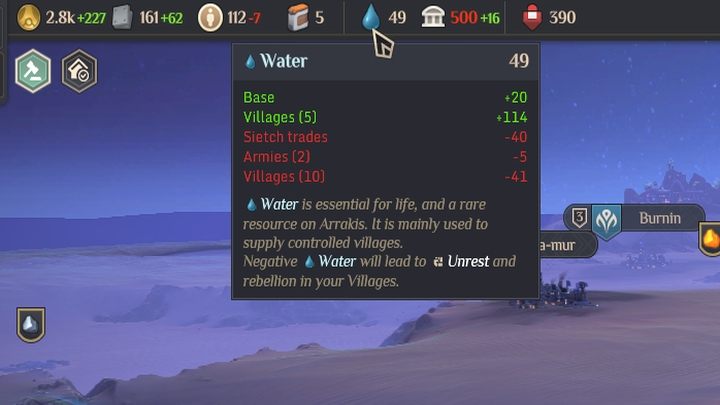 Woda jest potrzebna, nawet gdy nic nie robicie - Dune Spice Wars: Woda - Dune Spice Wars - poradnik do gry