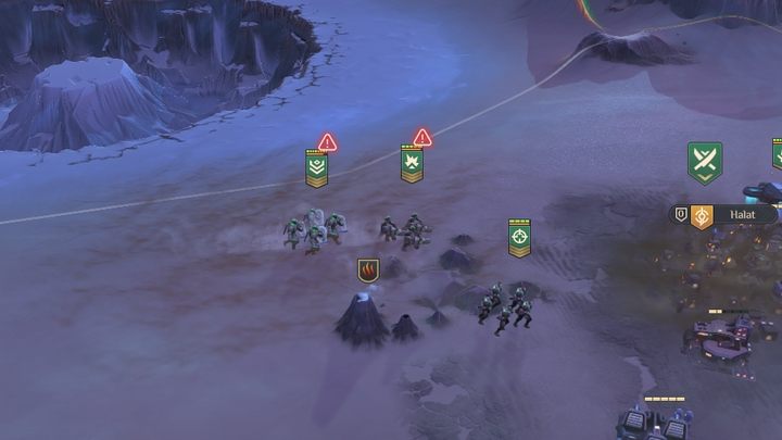 Obszar, który jest zagrożony atakiem Czerwia jest łatwo dostrzegalny - znajduje się tam falujący piasek - Dune Spice Wars: Czerw - Dune Spice Wars - poradnik do gry