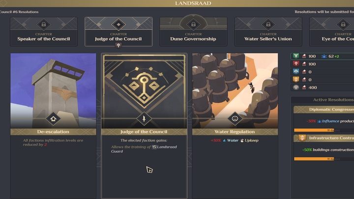 Czym są Statuty - Dune Spice Wars: Polityka Landsraady - Dune Spice Wars - poradnik do gry