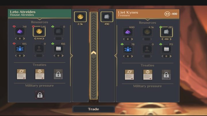 5 Solari za 1 Pleton to na pewno nie jest dobry deal. - Dune Spice Wars: Handel, wymiana i traktaty - Dune Spice Wars - poradnik do gry