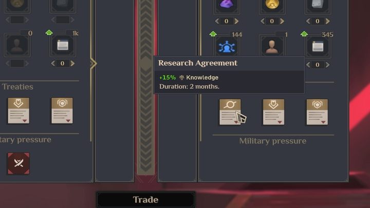 Traktaty nawiązujecie w oknie handlu - Dune Spice Wars: Handel, wymiana i traktaty - Dune Spice Wars - poradnik do gry