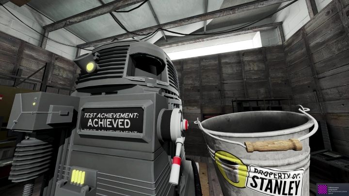 Udajcie się teraz do pomieszczenia z maszyną przyznającą osiągnięcia i pociągnijcie za dźwignię - właśnie otrzymaliście osiągnięcie - Stanley Parable Ultra Deluxe: Osiągnięcia - lista wszystkich - Stanley Parable Ultra Deluxe - poradnik do gry