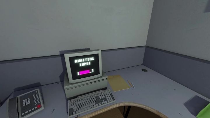 Ostatni komputer znajduje się w pomieszczeniu, w którym zaczynacie rozgrywkę - Stanley Parable Ultra Deluxe: Lewe drzwi - wszystkie zakończenia - Stanley Parable Ultra Deluxe - poradnik do gry