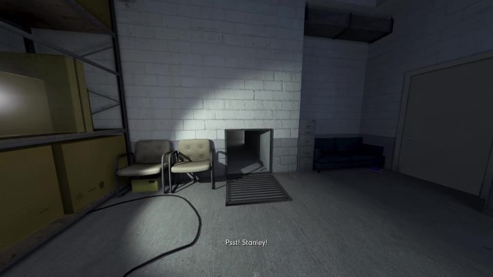 Po zrobieniu kilku kroków narrator zaprosi Was do wejścia do wentylacji - Stanley Parable Ultra Deluxe: Nowa zawartość (new content) - Stanley Parable Ultra Deluxe - poradnik do gry
