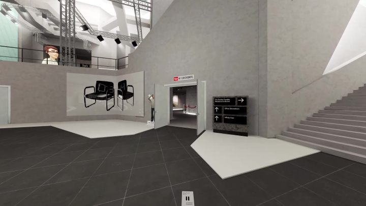 Jeżeli przekroczycie widoczne wyżej przejście (obok schodów do wiadra), to Narrator poprosi Stanleya o wybór balonów - Stanley Parable Ultra Deluxe: Nowa zawartość (new content) - Stanley Parable Ultra Deluxe - poradnik do gry