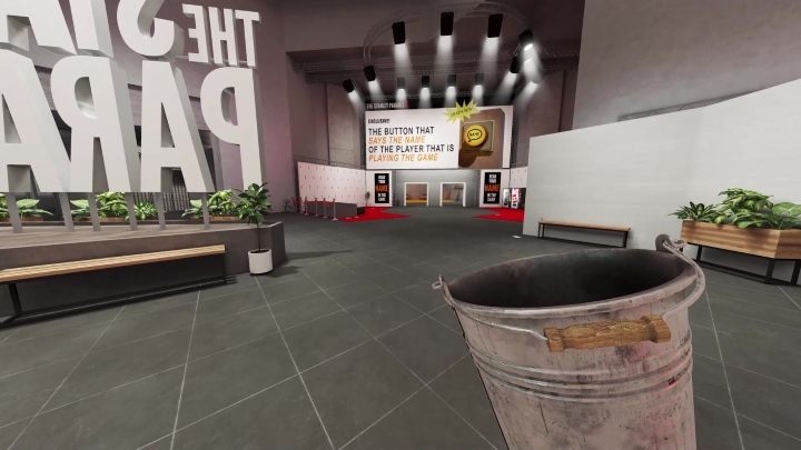 W rogu sali, na lewo od drzwi, którymi weszliście, znajduje się pomieszczenie z guzikami mówiącymi imiona - Stanley Parable Ultra Deluxe: Nowa zawartość (new content) - Stanley Parable Ultra Deluxe - poradnik do gry