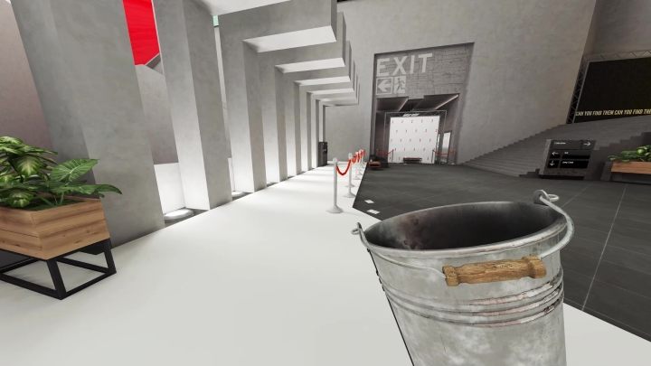 Jeżeli zwiedziliście już wszystko, to obok schodów do wystawy z figurkami (po lewej stronie) znajduje się wyjście - Stanley Parable Ultra Deluxe: Nowa zawartość (new content) - Stanley Parable Ultra Deluxe - poradnik do gry