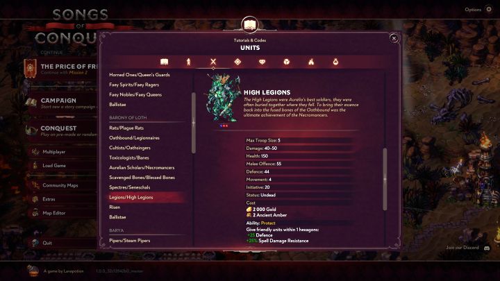 Legiony / Wysokie legiony - Songs of Conquest: Najlepsze jednostki - Songs of Conquest - poradnik do gry