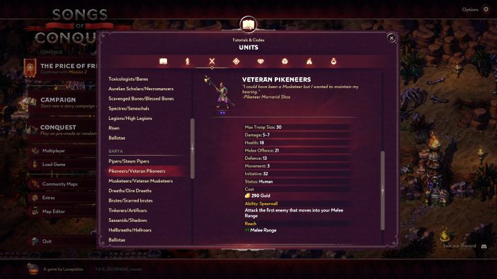 Pikinierki / Weteranki pikinerki - Songs of Conquest: Najlepsze jednostki - Songs of Conquest - poradnik do gry