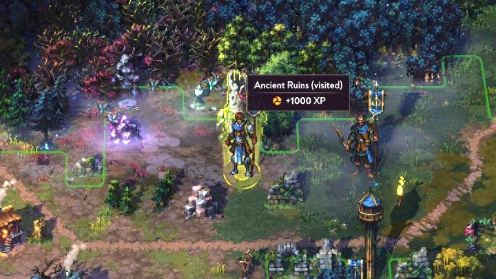 Premię XP od niektórych obiektów na mapie można otrzymać tylko raz, w przypadku innych oddzielnie dla każdego bohatera i miejsca te warto odwiedzać wszystkimi dowodzonymi powiernikami - Songs of Conquest: Jak szybciej gromadzić doświadczenie? - Songs of Conquest - poradnik do gry