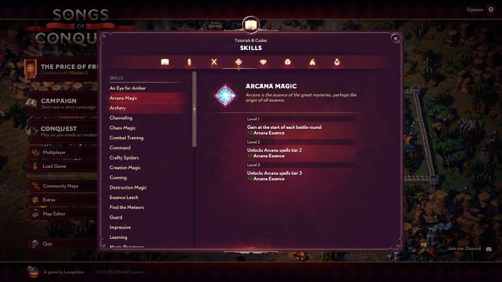 Są różne umiejętności dla różnych typów esencji - Songs of Conquest: Najlepsze umiejętności i priorytet umiejętności do zakupu - Songs of Conquest - poradnik do gry
