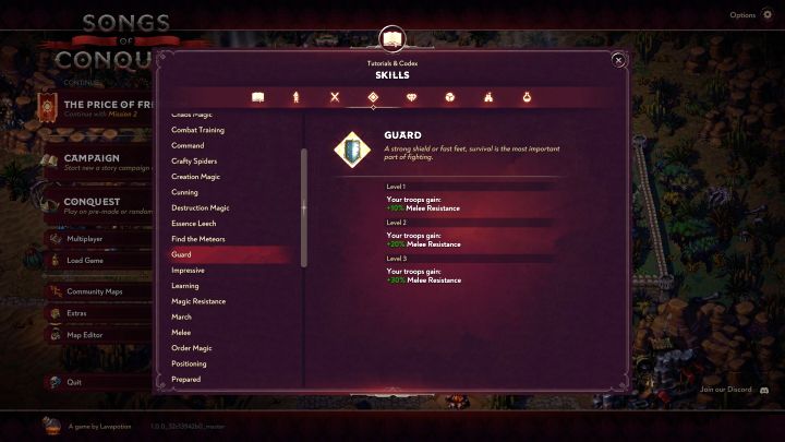 Dzięki tym umiejętnościom możecie zwiększać odporność na różne rodzaje ataków - Songs of Conquest: Najlepsze umiejętności i priorytet umiejętności do zakupu - Songs of Conquest - poradnik do gry