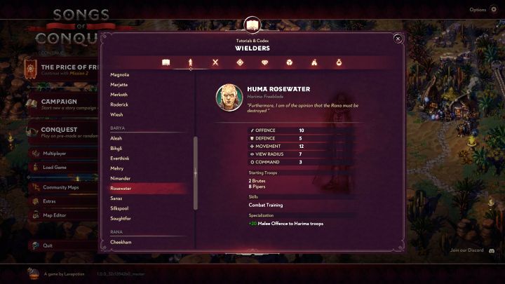 Huma Rosewater - Songs of Conquest: Lista najlepszych powierników - Songs of Conquest - poradnik do gry