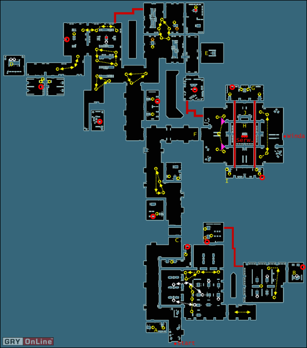 Komputer A otwiera drzwi do windy, którą przyjechałeś na ten poziom - Mapa 6B | Misja 6 | Gorky Zero Fabryka Niewolników - Gorky Zero: Fabryka Niewolników - poradnik do gry