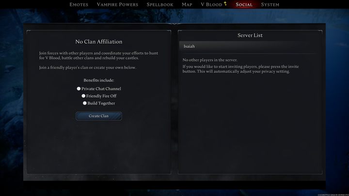 Aby stworzyć klan nie musicie posiadać żadnych funduszy czy surowców - V Rising: Clan - jak stworzyć i zapraszać znajomych - V Rising - poradnik do gry