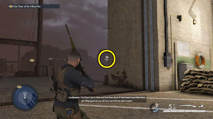 Skorzystajcie z północno-wschodniego wyjścia z doku z Krakenem - Sniper Elite 5: Zniszczenie U-Boatów i Krakena (misja 8) - solucja, opis przejścia - Sniper Elite 5 - poradnik do gry
