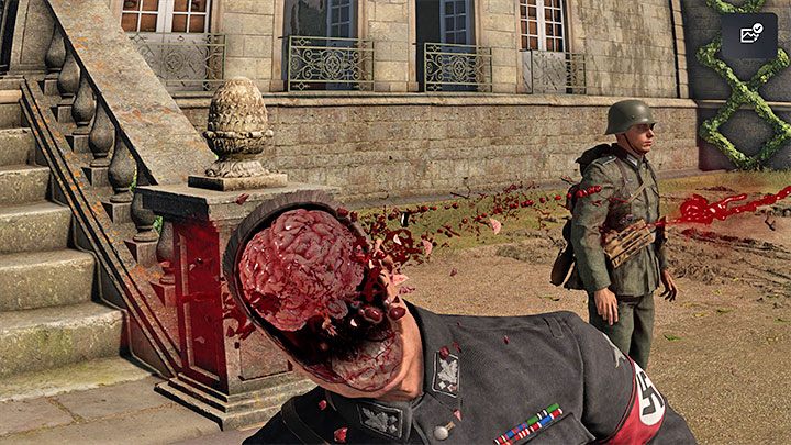 Najbardziej oczywisty sposób wyeliminowania celu misji to zastrzelenie Mollera z karabinu snajperskiego - Sniper Elite 5: Zamordowanie Abelarda Mollera (misja 9) - solucja, opis przejścia - Sniper Elite 5 - poradnik do gry