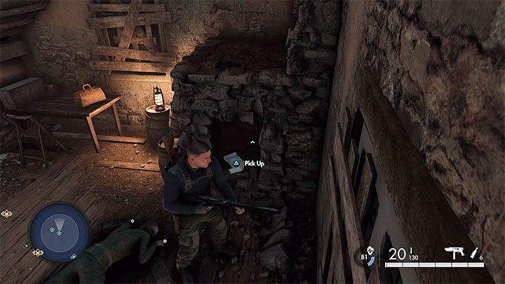 Po dostaniu się do wnętrza budynku list znajdziecie w kominku, obok zwłok - Sniper Elite 5: Sekrety i znajdźki misji 7 (Tajne bronie) - Sniper Elite 5 - poradnik do gry