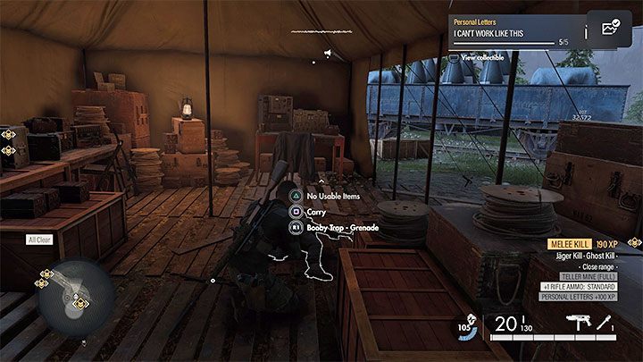 Typ znajdźki: Prywatny list - Sniper Elite 5: Sekrety i znajdźki misji 7 (Tajne bronie) - Sniper Elite 5 - poradnik do gry