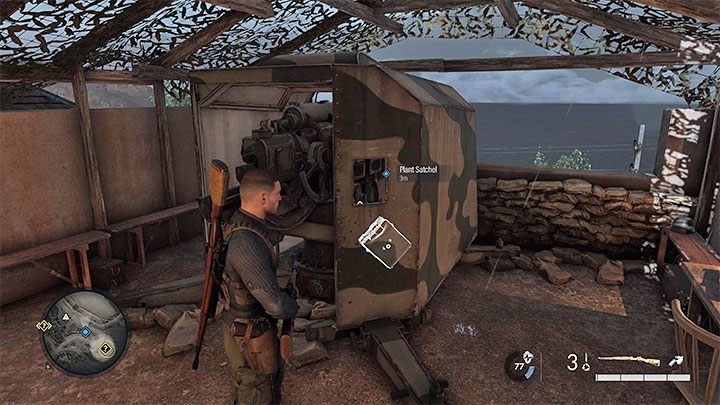 Stanowisko artyleryjskie z miasta zlokalizowane jest w jego zachodniej części, niedaleko kryjówki ruchu oporu - Sniper Elite 5: Poboczne zadania z misji 1 - solucja, opis przejścia - Sniper Elite 5 - poradnik do gry