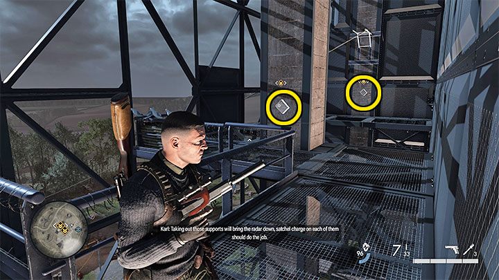 Zlokalizujcie kolejną drabinę żeby dotrzeć jeszcze wyżej - Sniper Elite 5: Unieszkodliwienie radaru (misja 1) - solucja, opis przejścia - Sniper Elite 5 - poradnik do gry