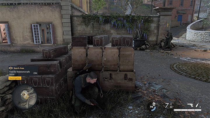 Siedziba ruchu oporu domyślnie okupowana jest przez przeciwników - Sniper Elite 5: Odzyskanie informacji ruchu oporu (misja 1) - solucja, opis przejścia - Sniper Elite 5 - poradnik do gry