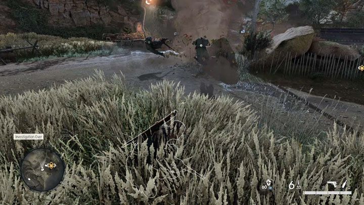 Kolejny krok to sprowadzenie przeciwników do miny pułapki i możecie tu sobie pomóc np - Sniper Elite 5: Trofea Osiągnięcia - lista wszystkich, poradnik trofeowy - Sniper Elite 5 - poradnik do gry