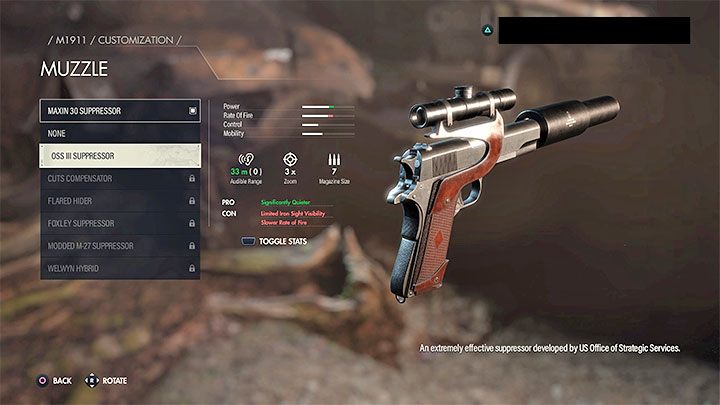 Tłumiki są w stanie zmniejszyć ryzyko zaalarmowania okolicy, aczkolwiek nie są w stanie go całkowicie wyeliminować - Sniper Elite 5: Porady na start - lista - Sniper Elite 5 - poradnik do gry